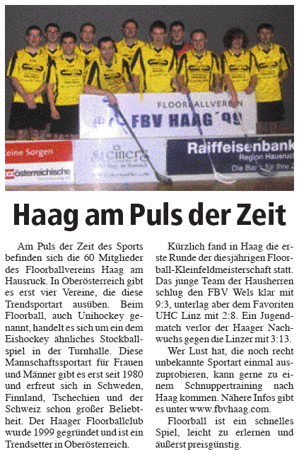 Bericht in "Hallo Landl" März 2010